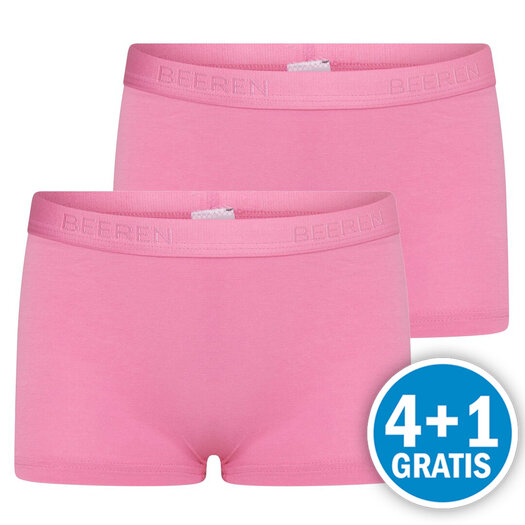 Beeren Meisjes Comfort Feeling Boxer Felroze 2-Pack Voordeelpakket