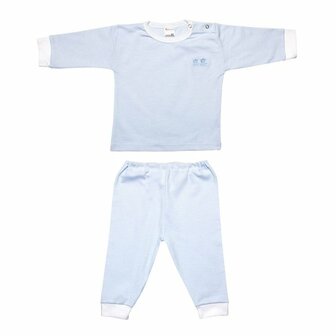 Beeren Baby Pyjama M401 Met Borduur Blauw Voordeelpakket