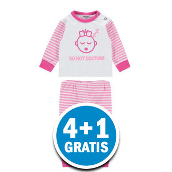 Beeren Baby Pyjama Do Not Disturb Roze Voordeelpakket