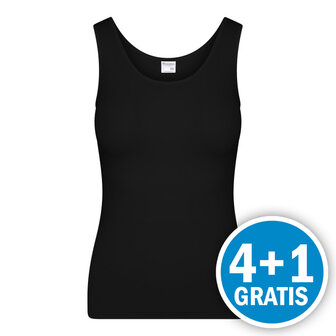 Beeren Dames Basic M045 Hemd Zwart Voordeelpakket