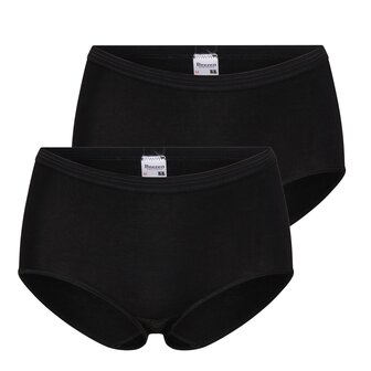 Beeren Comfort Feeling Dames Maxi Tailleslip Zwart 2-Pack Voordeelpakket