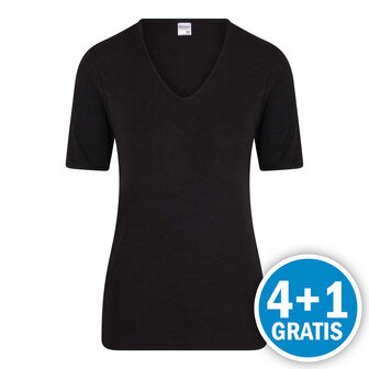 Beeren Thermo Dames T-shirt Zwart  Voordeelpakket