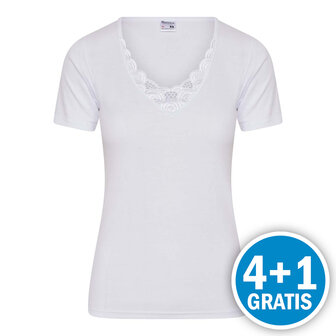 Beeren Dames T-shirt Beatrix Wit Voordeelpakket