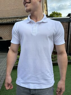 Beeren Heren Polo Wit  - prijs per stuk