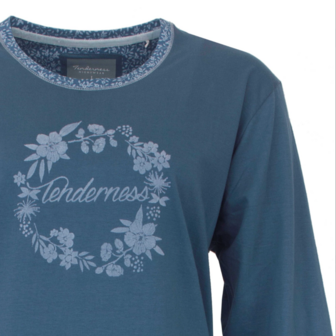 Tenderness Damespyjama &ndash; Petrol Blauw