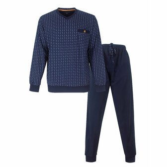 Paul Hopkins h-pyjama v-hals donkerblauw
