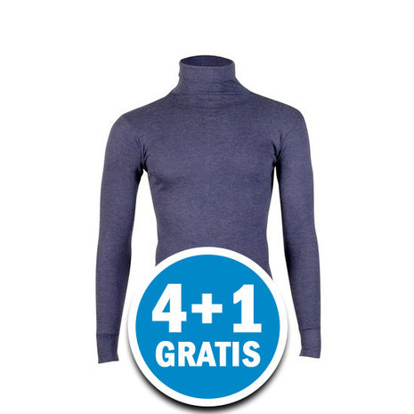 Beeren Unisex Thermo Colshirt Lange Mouw Marine Voordeelpakket
