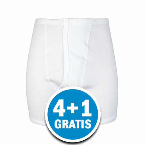 Beeren Heren Sportbroek 3579 Wit Voordeelpakket