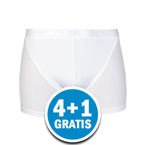 Beeren Young Heren Boxershort Wit  2-Pack Voordeelpakket