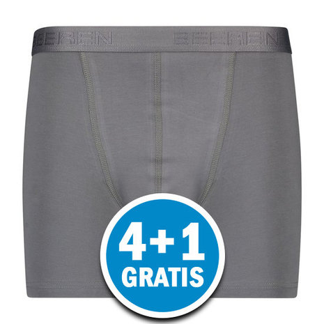 Beeren Heren Boxershort Roger Grijs 2-Pack Voordeelpakket