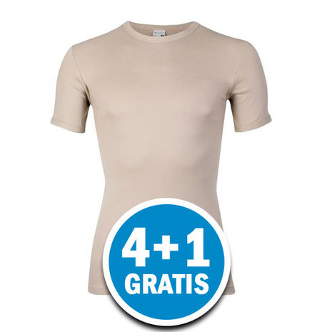 Beeren Heren T-shirt M3000 Beige Voordeelpakket