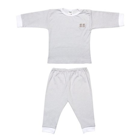 Beeren Baby Pyjama M401 Met Borduur Grijs  Voordeelpakket