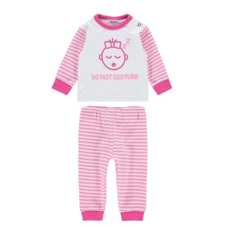 Beeren Baby Pyjama Do Not Disturb Roze Voordeelpakket