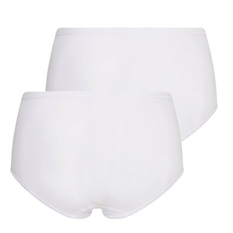 Beeren Comfort Feeling Dames Maxi Tailleslip Wit 2-Pack Voordeelpakket