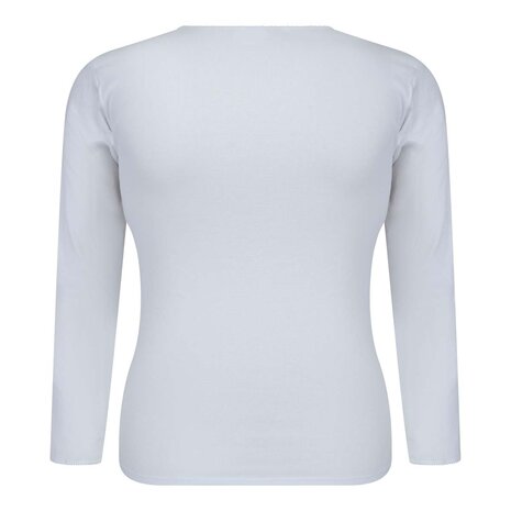 Beeren Dames M3000 Shirt Lange Mouw Wit  Voordeelpakket