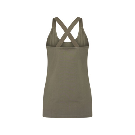 Beeren Cotton Stretch Dames Top Celine &ndash;Army Green