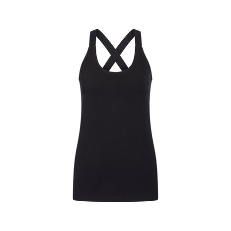Beeren Cotton Stretch Dames Top Celine &ndash; Zwart