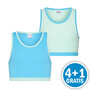 Beeren Meisjes Hesje Mix &amp; Match Mint / Turquoise 2-Pack Voordeelpakket