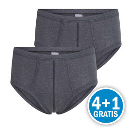 Beeren Heren M55 Slip Gulp Zwart 2-Pack Voordeelpakket