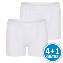 Beeren Young Jongens Boxershort Wit 2-Pack Voordeelpakket Beeren Young Jongens Boxershort Wit 2-Pack Voordeelpakket