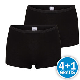 Beeren Comfort Feeling Dames Boxer Zwart 2-Pack Voordeelpakket