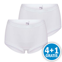 Beeren Young Dames Short Wit 2-Pack Voordeelpakket