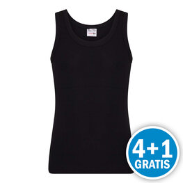 Beeren Young Jongens Hemd Zwart  Voordeelpakket