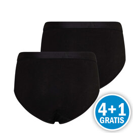 Beeren Meisjes Comfort Feeling Slip Zwart 2-Pack Voordeelpakket