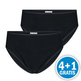 Beeren Meisjes Slip Britney Zwart 2-Pack Voordeelpakket