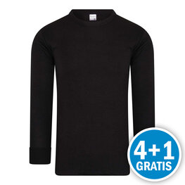 Beeren Heren Thermo Shirt Lange Mouw Zwart Voordeelpakket