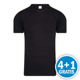 Beeren Thermo Heren T-shirt Zwart  Voordeelpakket