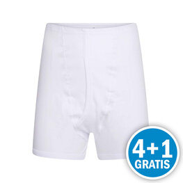 Beeren Heren Sportbroek M3400 Met Gulp Wit  Voordeelpakket