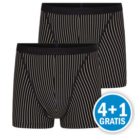 Beeren Heren Boxershort Rocky Zwart 2-Pack Voordeelpakket