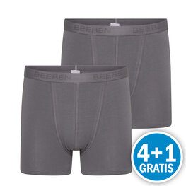 Beeren Heren Boxershort Roger Grijs 2-Pack Voordeelpakket