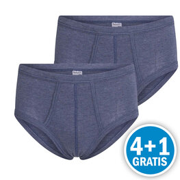 Beeren Heren M55 Slip Gulp Blauw 2-Pack Voordeelpakket
