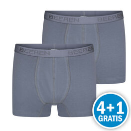 Beeren Rolf Heren Boxershort Grijs 2-Pack Voordeelpakket