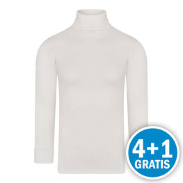 Beeren Thermo Unisex Colshirt Lange Mouw Wolwit Voordeelpakket