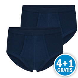 Beeren M3000 Heren Slip Gulp Donkerblauw 2-Pack Voordeelpakket