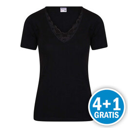 Beeren Dames T-shirt Beatrix Zwart  Voordeelpakket