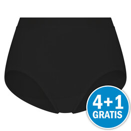 Beeren Dames Green Comfort M181 Midi Slip Zwart Voordeelpakket