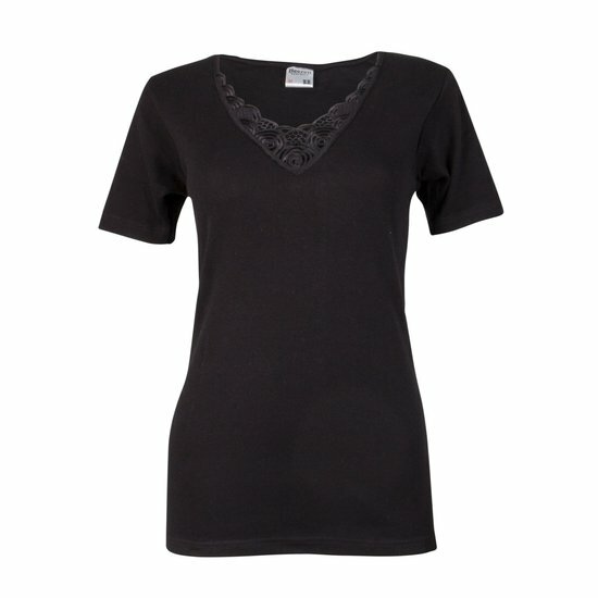 4+1 Beeren Dames T-shirt Beatrix Zwart Voordeelpakket