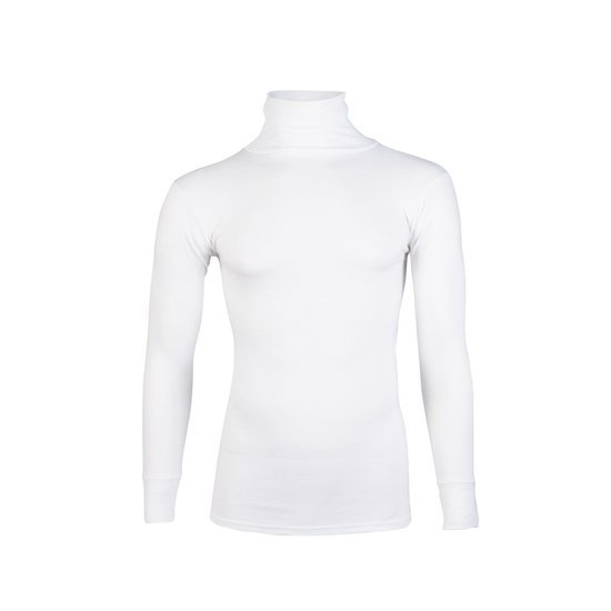 4+1 Beeren Thermo Unisex Colshirt Lange Mouw Wolwit Voordeelpakket