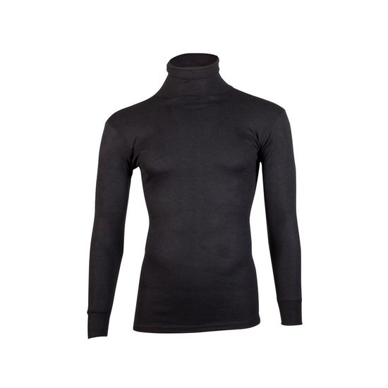 4+1 Beeren Unisex Thermo Colshirt Lange Mouw Zwart Voordeelpakket