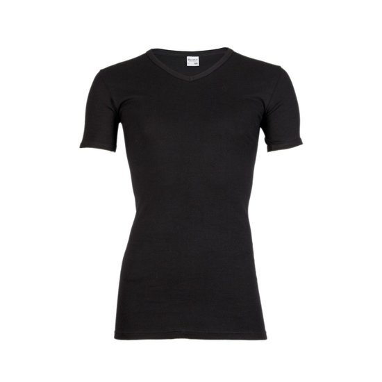 4+1 Beeren Heren M3000 V-hals T-shirt Extra Lang Zwart Voordeelpakket