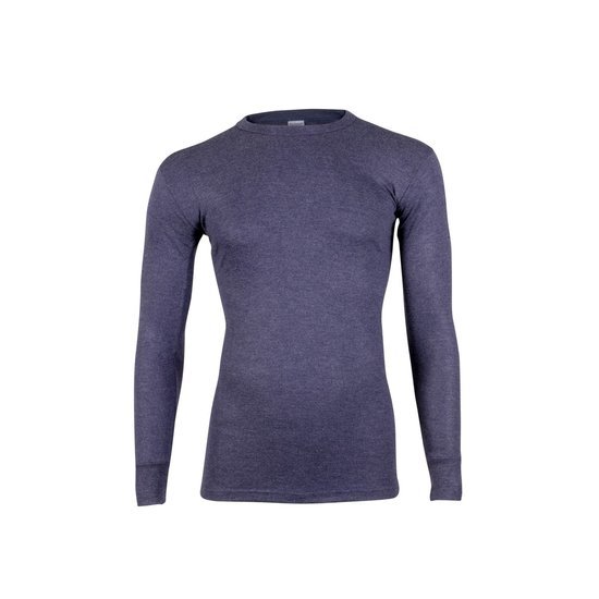 4+1 Beeren Heren Thermo Shirt Lange Mouw Marine Voordeelpakket