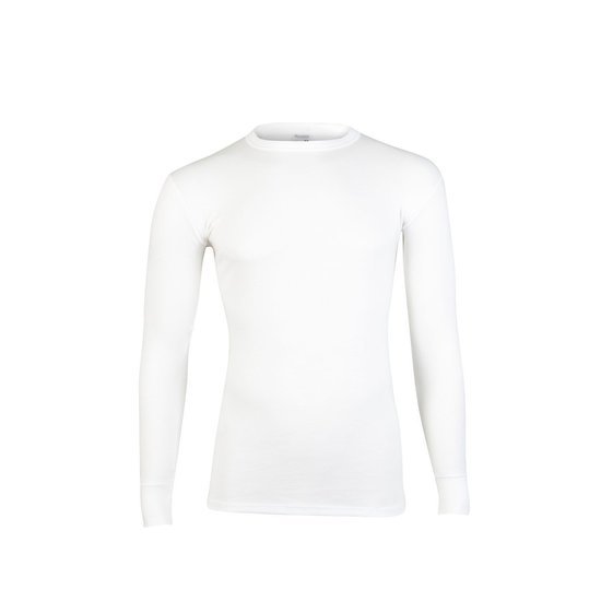 4+1 Beeren Heren Thermo Shirt Lange Mouw Wolwit Voordeelpakket